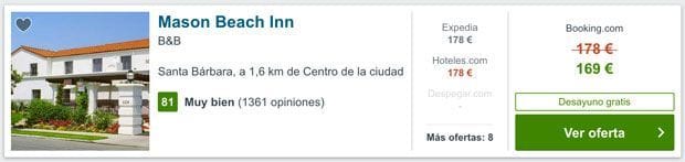 alojamiento barato en Santa Barbara