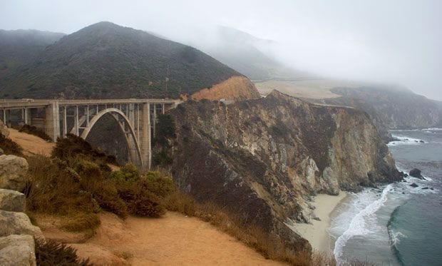 Puente en el Big Sur en California