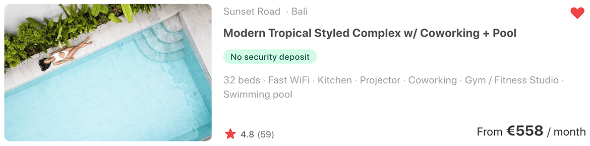 Coliving en Bali