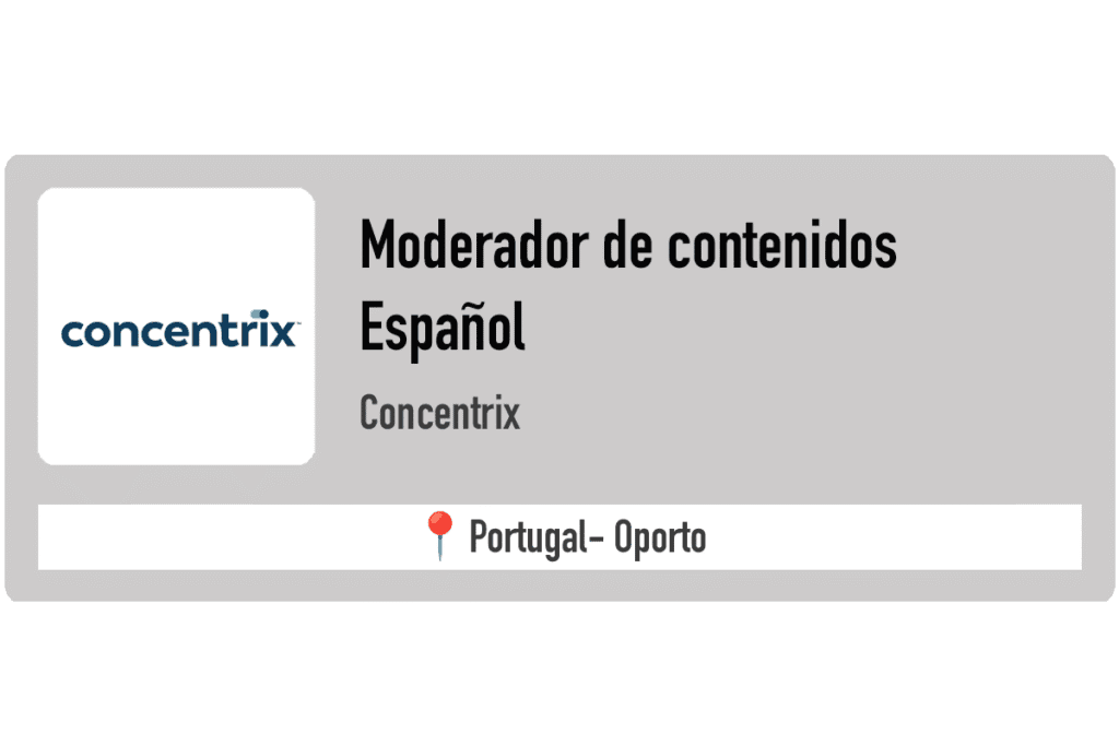 Moderador de contenidos en Portugal
