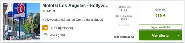 hotel barato en Hollywood
