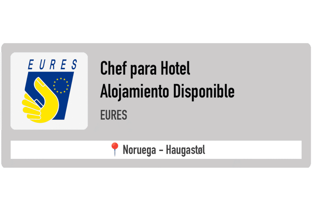 Trabajo para chefs en Noruega