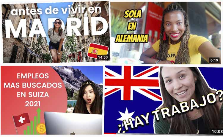 Youtubers para trabajar en el extranjero
